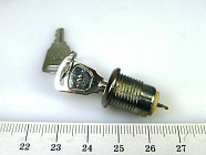 Переключатель с ключом KDS-03, OFF- ON, 0.5(48 VDC)А, Китай