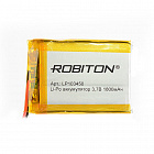 Аккумулятор  Li-Po 3.7V 1800mAh LP103450, [3,7В][1800мАч][50*34*10мм][с провод./ плоский][с защитной платой], Robiton