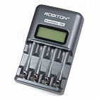 Зарядное устройство Robiton Smart Display 1000, Автоматич. / для 1-4 Ni-MH акк. AA/НR6 и AA/НR03 / ЖК диспл., Robiton