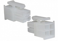 MF 2x02F (I-DS1073-02-SCT02X2) розетка, обжим, БЕЗ контактов (контакты 211648, 183463, 201040)/  шаг 4.2 мм  , CONNFLY