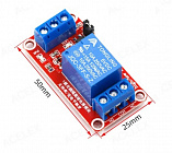 Модуль реле 1 канальный (1CH 5V),  для Arduino, с опторазвязкой, 5В, 250VAC, 30VDC, 10А, Китай