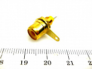 RCA 4010 (2703 Y) (7-0234Y/RS-115G) гнездо на блок, желтое/ Gold, ТЮЛЬПАН, Китай