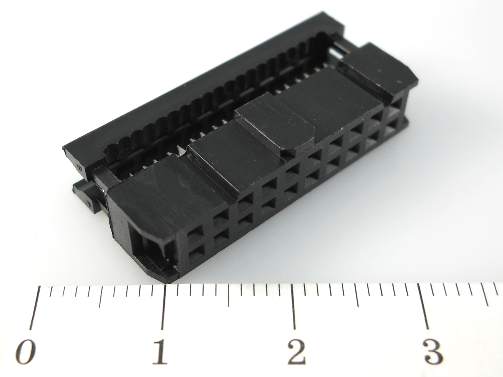 IDC-20F  розетка, шаг 2,54мм. / макс.допуст.ток: 1А., Китай