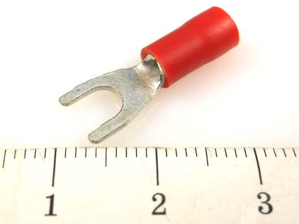 Наконечник SG57622 (клемма тип 'U', 4.3мм), с изоляцией, d=4.3мм, сеч. пров.0.25-1.5мм2, Китай