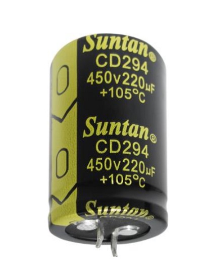 TS13DR 470uF 450V ±20%  30*50mm, (TS13DR2W471MMB0D0R) Snap-In 10mm 2000h 105°C, SUNTAN