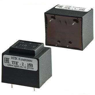 Трансформатор ТПГ2 15В, 15В. 0,16А. / Напряж.ХХ: 21В. / 2,5Вт., НПК Комплекс