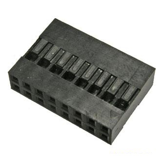 BLD-2X08 (I-DS1071-SCB02X8) розетка обж., БЕЗ контактов ( контакты 178228, 201995)/ шаг 2,54мм./макс.допуст.ток: 3А., CONNFLY