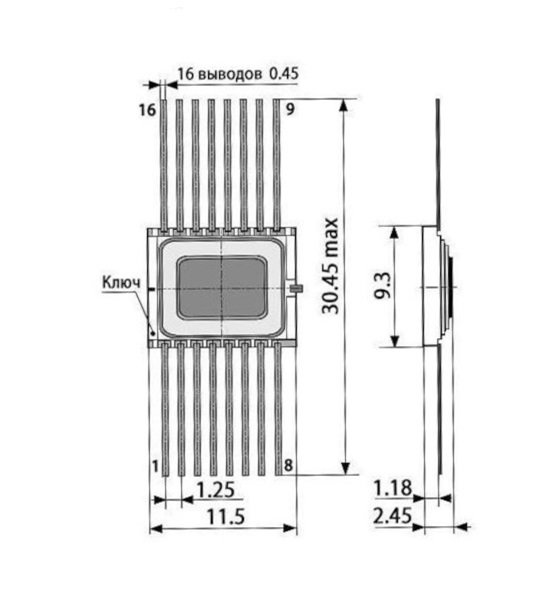 533КП12 (SN54LS253), никель, 402.16-32 (Ni), '5'