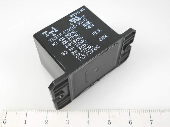 РЕЛЕ TR91F-12VDC-SC-C-R, [=12В][1гр.на перекл.][ 40А ~240В], TTi