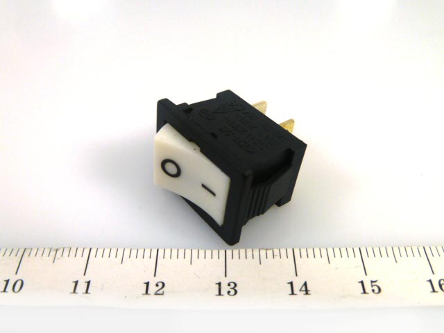 SWR-45 B-W (13-KN1-1), черн./белый, ON-OFF/ 13*19,2мм/ 250B/ 6A, JIA