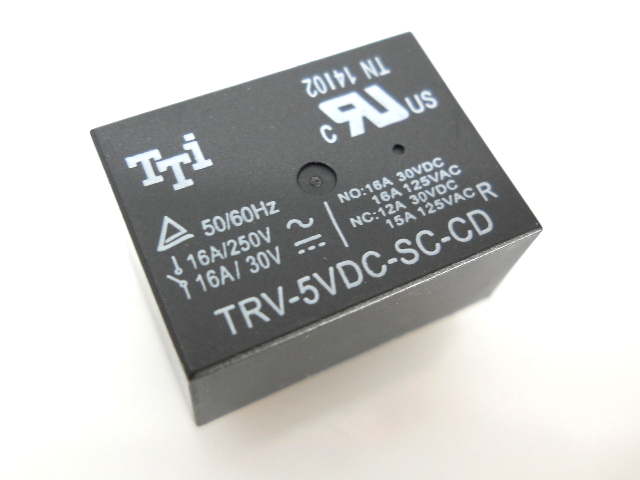 РЕЛЕ TRV-5VDC-SC-CD, [=5В][1гр.на перекл][ 16А ~250В/30В], TTi