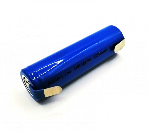 Аккумулятор  LiIo 3.7V 2200mAh 18650-2200-T, [3,7В][2200мАч][64,5*18,2мм][ цилиндр.][плоские радиальные выводы], BPI