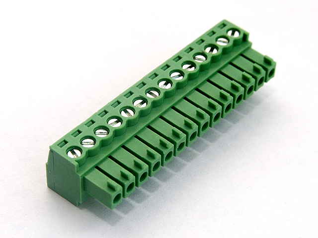 Зажим 15EDGK-3.5-14P-14-00AH (GSP002-3.5-14P), разъемный клеммный блок, 14 конт. (GOOSVN), -