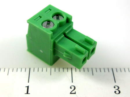 Клеммник L-KLS2-EDK-3.50-02P-4S (15EDGK-3.5-02P-14-00AH)  зеленый, разъемный клеммный блок, 2 контакта, KLS