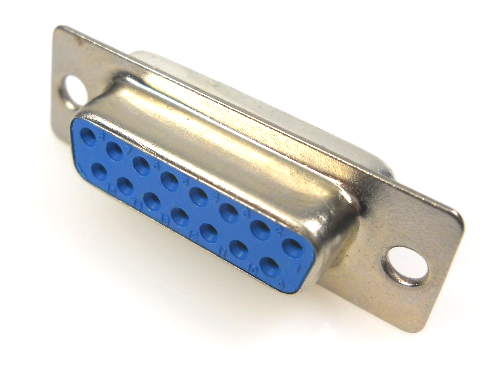 DB-15F (L-KLS1-213-15-F-B) розетка на кабель (пайка), KLS