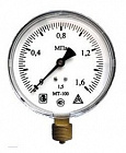 МТ-100 (0...0,4МПа) М20*1,5, кл.т.1,5 манометр, радиальное присоединение, Россия