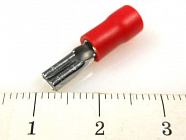 Наконечник кабельный FDD2-110(8)  красный ,  ножевой (гнездо), с изоляцией, 0.8х2.8мм, сеч. пров. 1.5-2.5мм2, GL