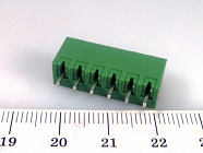 Зажим 15EDGVC-3.81-06P-14-00AH, Разъемный клеммный блок на плату, 6 конт. , Degson
