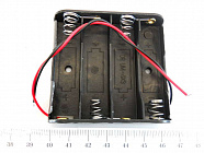 Держатель батарей BH341 (4*АА),  с проводом, Китай