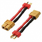 Разъем XT60 F to Deans M 14AWG 4CM,  , Китай