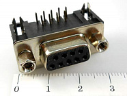 DRB-9F (L-KLS1-215-09-F-B)  розетка на плату, KLS