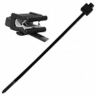 Стяжка 4.8*198   черная, с металлическим фиксатором,  , Китай