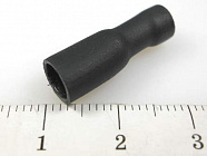 Наконечник кабельный FDFD2-187(8) черный, ножевой (гнездо), полностью в изоляции, 0.8х4.75мм, сеч. пров. 1.5-2.5мм2 , YCD