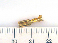 Контакт гнездовой DJ622-D2.8A, 2.8мм  (без покрытия) , Клемма ножевая неизолированная, Китай