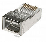 TP8P8C-S-STP (DS1123-14-P80TN) RJ45, 5е CAT вилка сетевая экранированная, UTP PL45-8p8c, CONNFLY