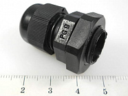 КАБЕЛЬ  ВВОД PG-09 черный,  IP54,  диам.отв.под кабел.ввод 16мм. / резьба PG9 / диам.каб. от 4 до 9мм., Китай