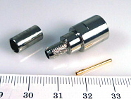 FME штекер (FME-C58P)(FME15) на  RG58, обжим,  , Китай