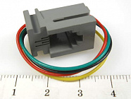 TJ4P4C розетка с проводом (211),  , CZT