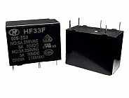 РЕЛЕ HF33F/005-ZS3, [=5В][1гр.на перекл.][ 10А~250В/=30В][20.5*10.2*15.3 мм], HONGFA