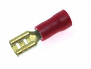 Наконечник кабельный FDD2-187(5) красный, ножевой (гнездо), с изоляцией, 0.5х4.75мм, сеч. пров. 1.5-2.5мм2  , YCD