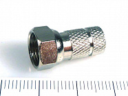F штекер (F10)(F-U6P) на RG6, накрутка,  , Китай