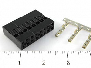 BLD-2X08 розетка обж., шаг 2,54мм. / макс.допуст.ток: 3А. , Китай