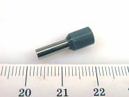 Наконечник DN04010(LT40010)  серый, торцевой трубчатый, с изоляцией, 2.8x10mm; сеч. пров.: 4,0 мм2 (12 AWG), Китай