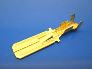 Контакт штыревой 1/02506/40-02, под гнездо на 6.3мм, В колодку, сечение провода 1.25...2.5мм2, Россия