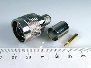 N штекер (N-C8P)(N01) на RG-8, обжим,  , Китай