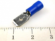 Наконечник кабельный GMDD 2-250 , штекер с изоляцией, 0.5х6.35мм, сеч. пров. 1.5-2.5мм2, YCD