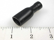 Наконечник кабельный FDFD1.25-187(8) черный, ножевой (гнездо), полностью в изоляции, 0.8х4.75мм, сеч. пров. 0.5-1.5мм2  , YCD