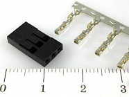 BLS-1X03 розетка обж., шаг 2,54мм. / макс.допуст.ток: 3А. , Китай