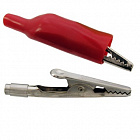 Крокодил 8-0031  5A, зажим с изоляцией, красный, Китай