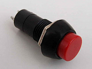 Кнопка PBS-11A  красная, с фиксацией,  250В, 1А, замыкание, Китай