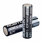 Аккумулятор  LiIo 3.7V 3000mAh LI186NP3000FPK без защиты, [3.7В][3000мАч][18х65мм][типа ICR], Robiton