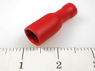 Наконечник кабельный FDFD1.25-187(5) красный, ножевой (гнездо), полностью в изоляции, 0.5х4.75мм, сеч. пров. 0.5-1.5мм2 , YCD