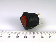 SWR 3107 (IRS-101-9C) черн./красный, ON-OFF / подсветка: неоновая/ d=20mm/ 6А. 250В., Китай