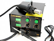 ПАЯЛЬНАЯ СТАНЦИЯ LUKEY-852D+ (термофен + паяльник), 350Вт; паяльник: 50Вт, 200-480°C; фен: 250Вт, 100-420°C, LUKEY