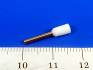 Наконечник DN00710(LT07510) белый ,  торцевой трубчатый, с изоляцией, 1.2x10mm; сеч. пров.: 0,75 мм2 (18 AWG)   , Китай