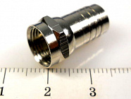 F штекер (F06) на RG59, быстрый обжим ,  